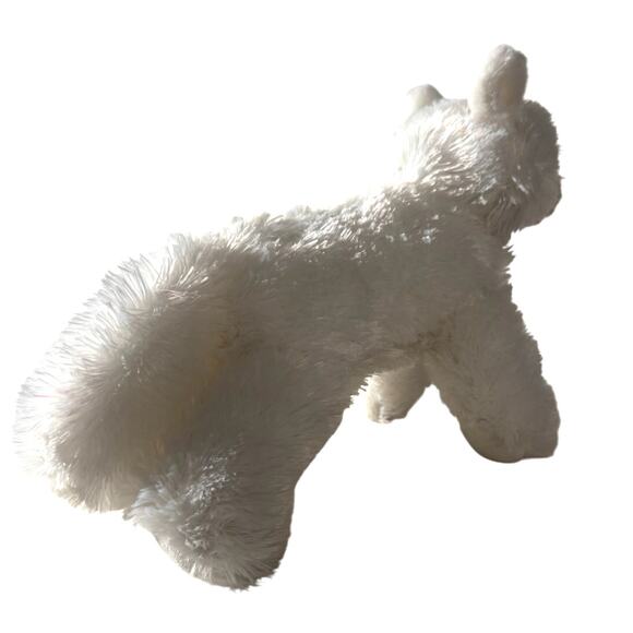 Aurora Mini Flopsy White Arctic Fox 8 Inch Plush Stuffed Animal Toy #31568 - Picture 5 of 7